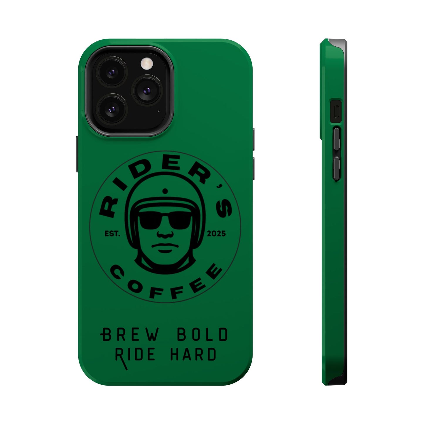 Rider’s Coffee iPhone Case- Moss Green
