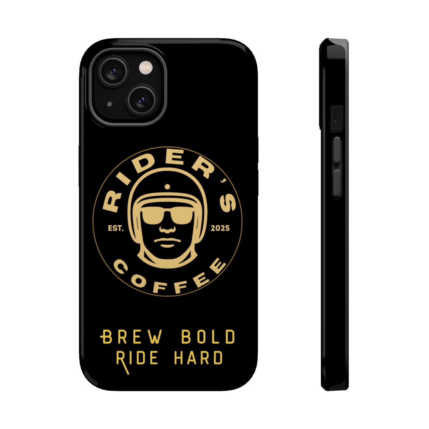 Rider’s Coffee iPhone Case- Gold Edition