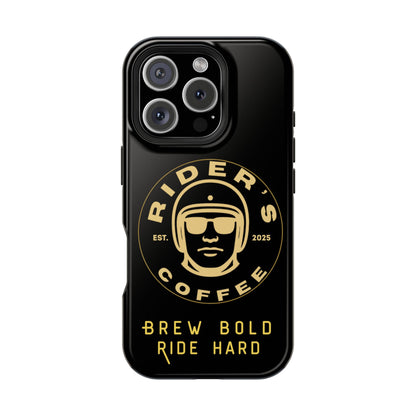 Rider’s Coffee iPhone Case- Gold Edition