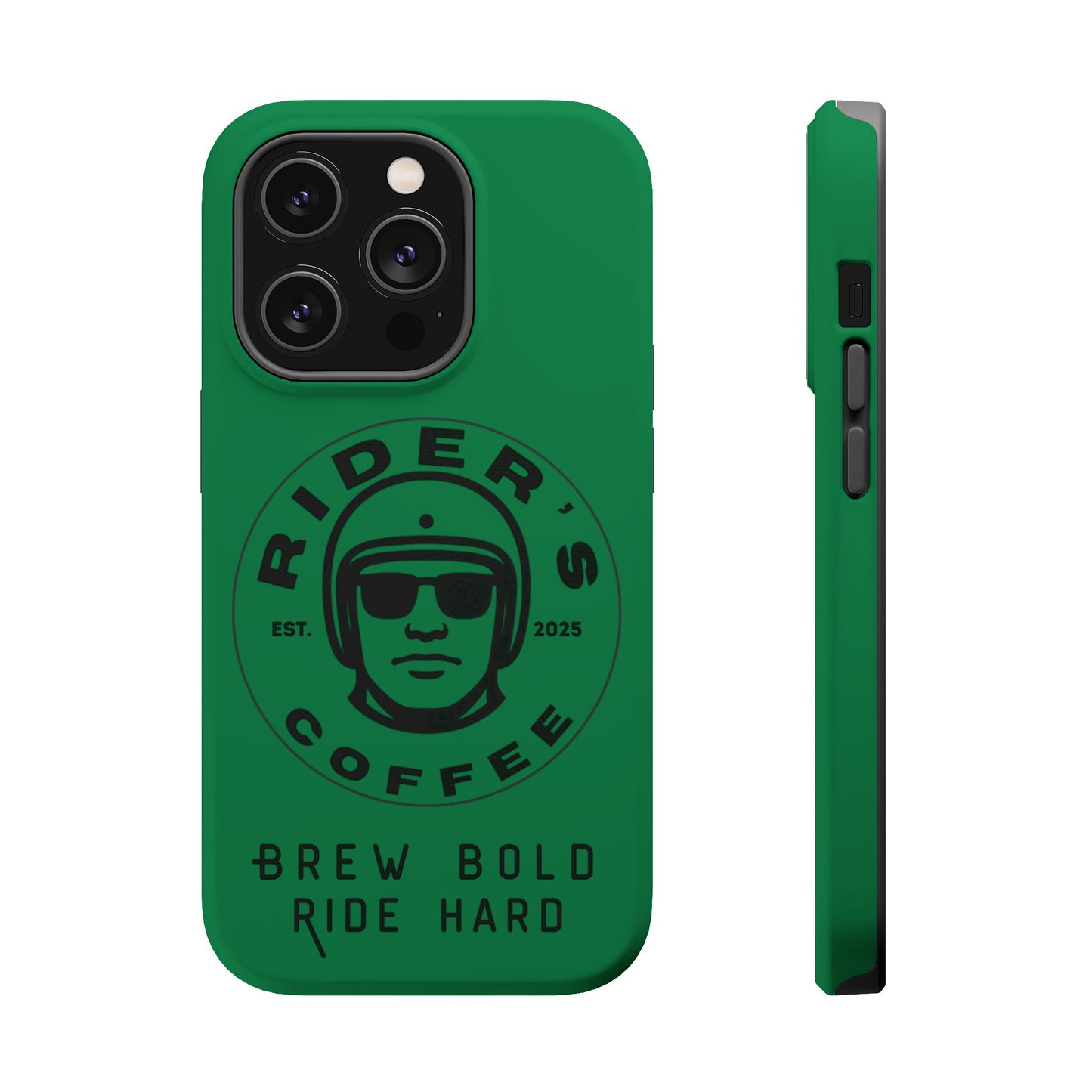 Rider’s Coffee iPhone Case- Moss Green