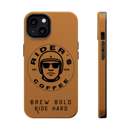 Rider’s Coffee iPhone Case - Antique Lether Brown