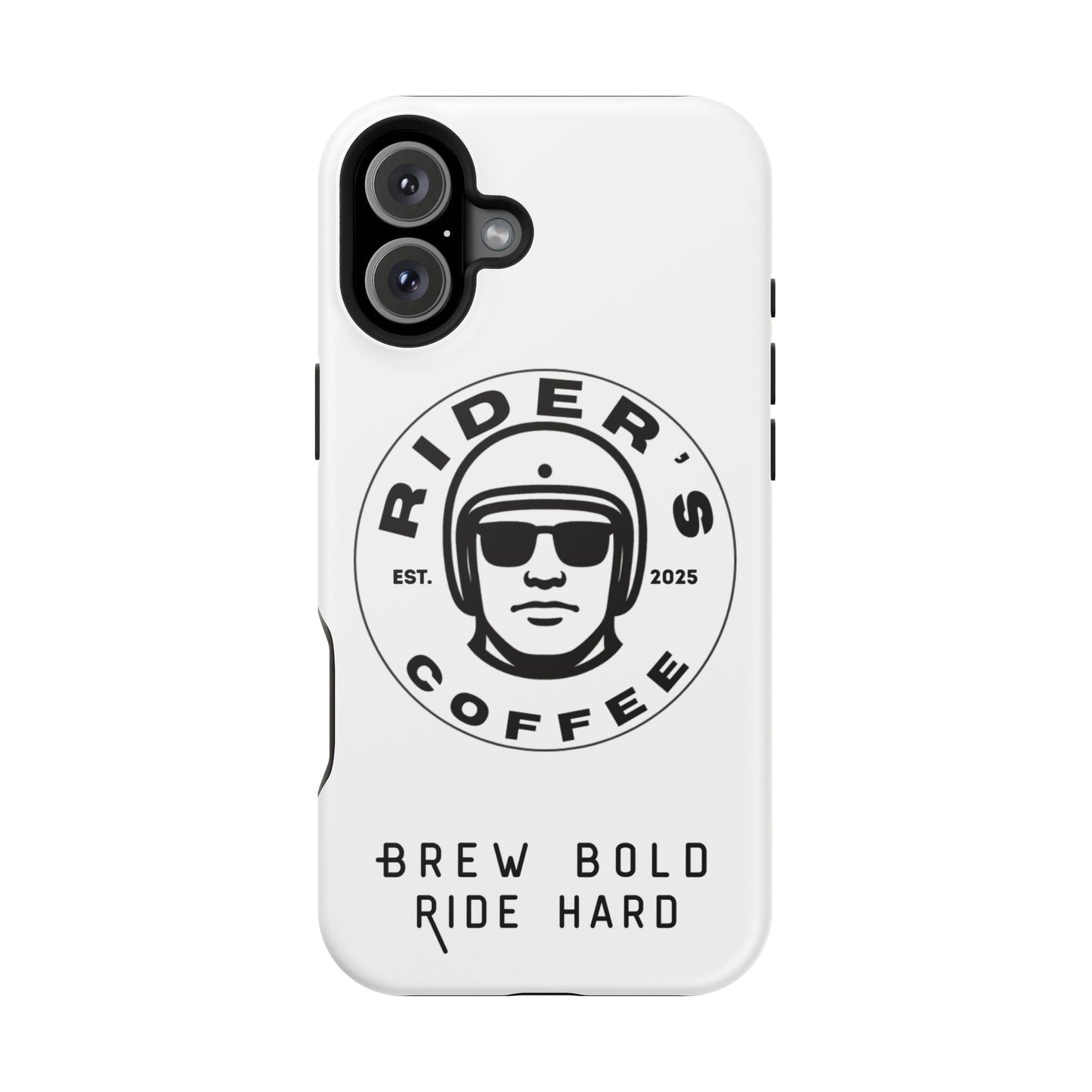 Rider’s Coffee iPhone Case - Alpine White