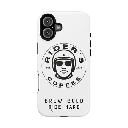 Rider’s Coffee iPhone Case - Alpine White