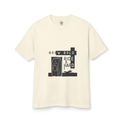 Brew Bold / Ride Hard – Vintage Heavyweight Tee