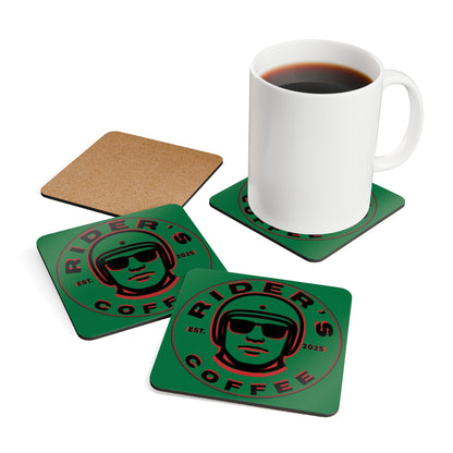 Cork Coaster Set — Psych Rider's Coasters (Set of 4)