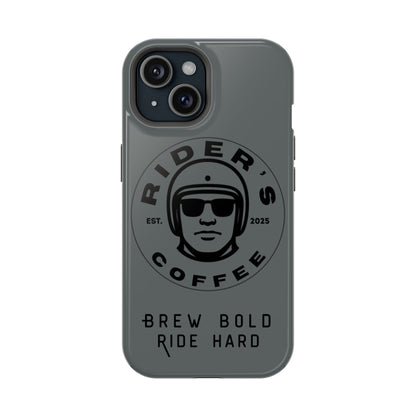 Rider’s Coffee iPhone Case - Stone Grey