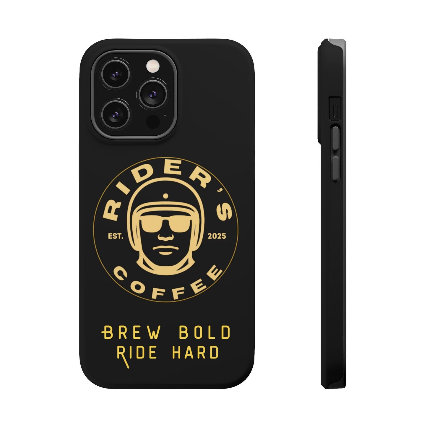 Rider’s Coffee iPhone Case- Gold Edition