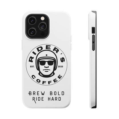 Rider’s Coffee iPhone Case - Alpine White