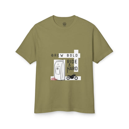 Brew Bold / Ride Hard – Vintage Heavyweight Tee