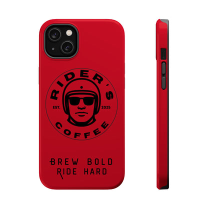Rider’s Coffee iPhone Case - Deep Red