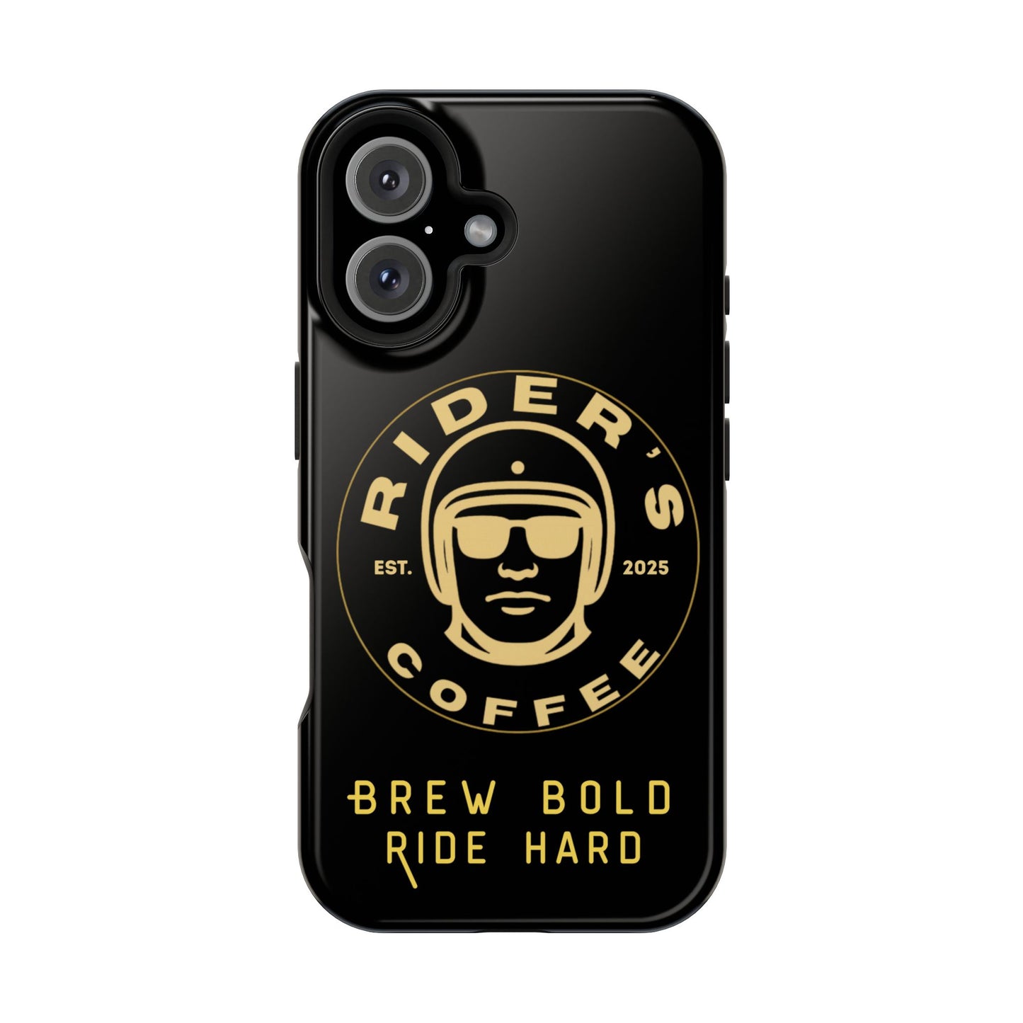 Rider’s Coffee iPhone Case- Gold Edition