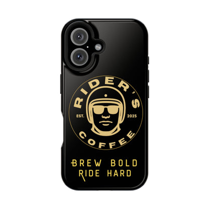 Rider’s Coffee iPhone Case- Gold Edition