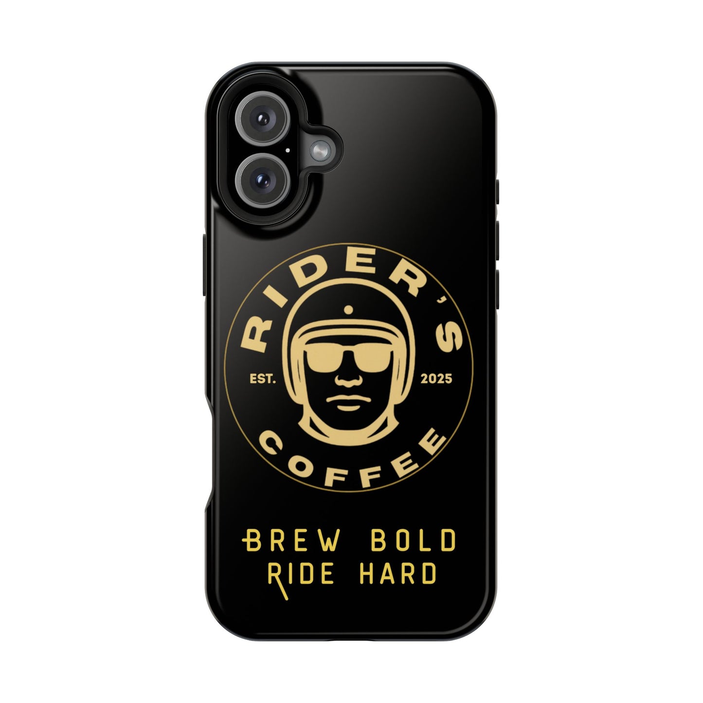 Rider’s Coffee iPhone Case- Gold Edition