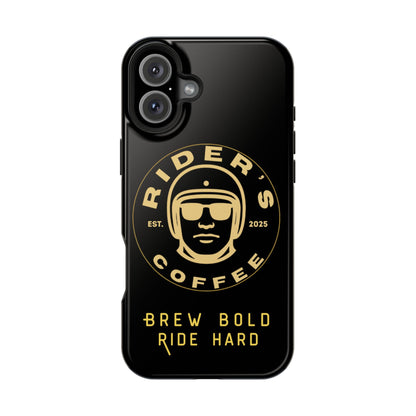Rider’s Coffee iPhone Case- Gold Edition