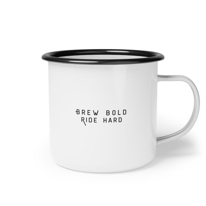Rider's Coffee Enamel Camp Cup