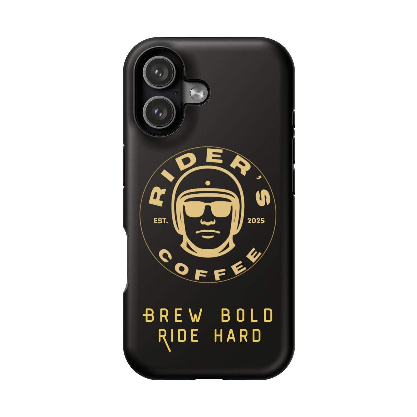 Rider’s Coffee iPhone Case- Gold Edition