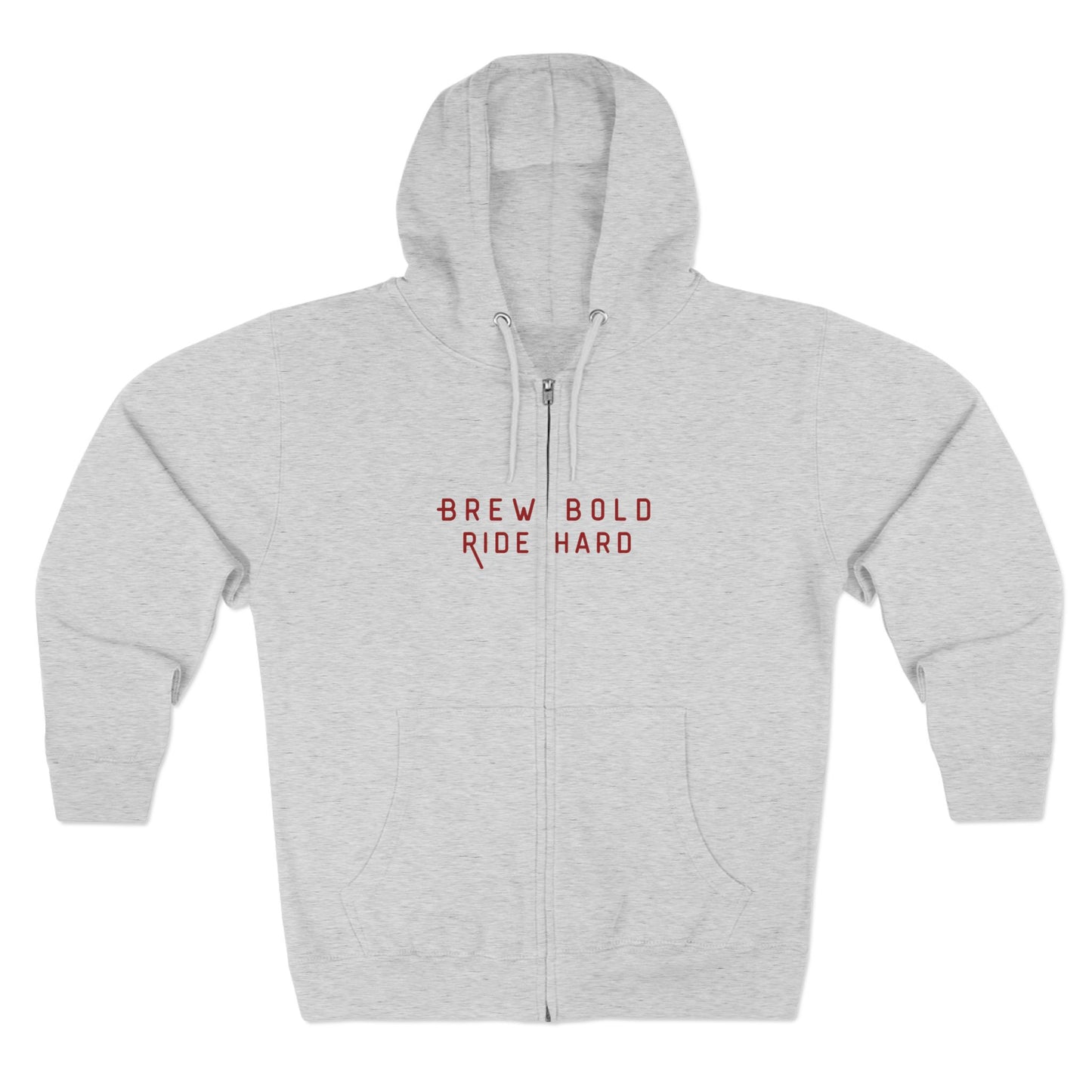 Brew Bold / Ride Hard – Zip Hoodie