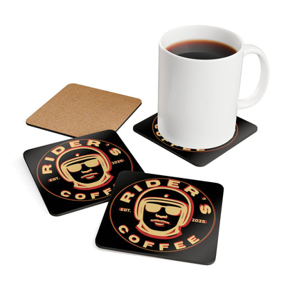 Cork Coaster Set - Psych Rider's coasters(Set of 4)
