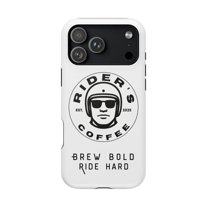 Rider’s Coffee iPhone Case - Alpine White