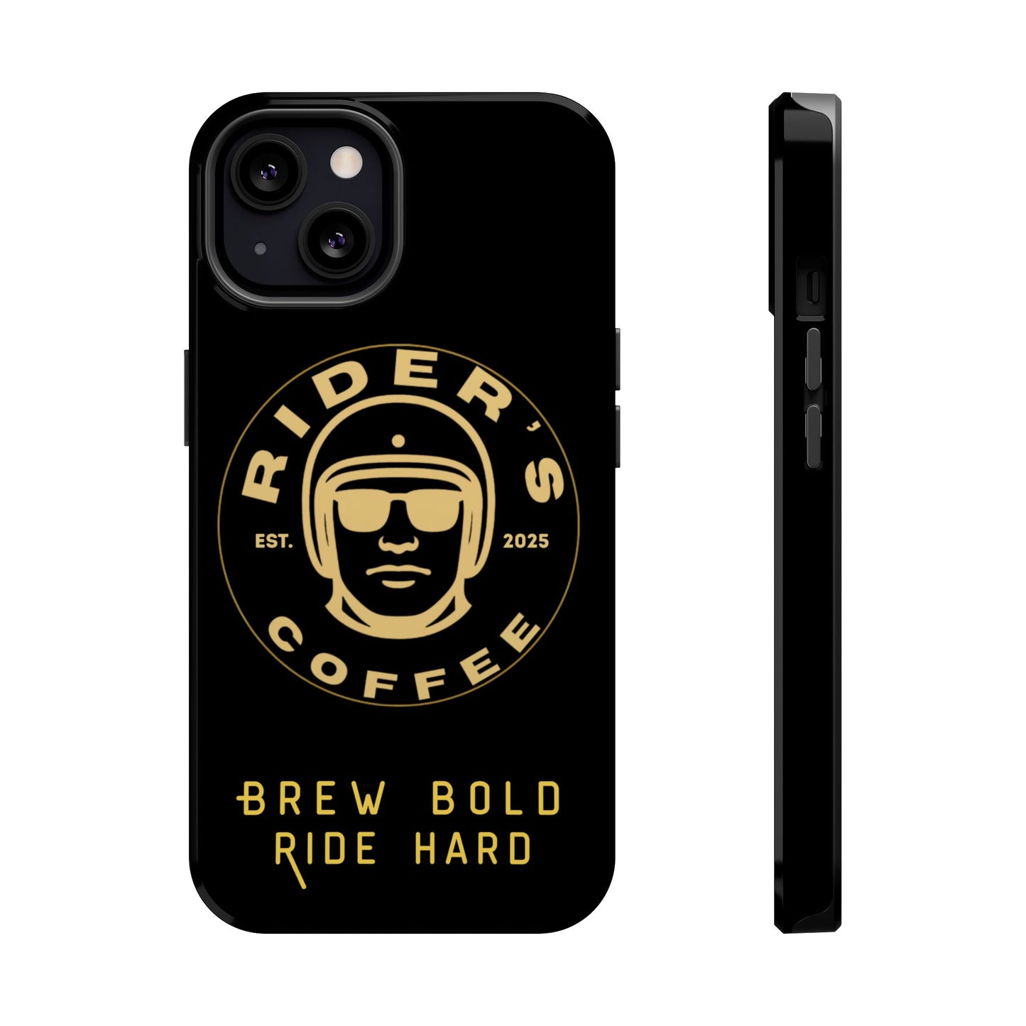 Rider’s Coffee iPhone Case- Gold Edition