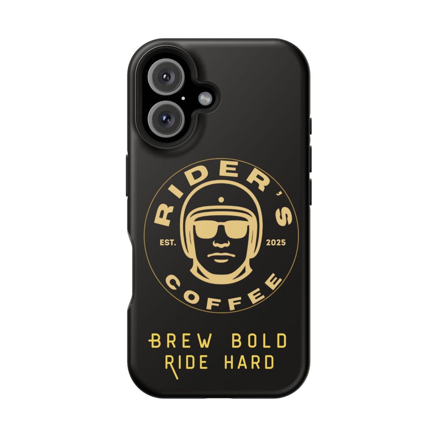Rider’s Coffee iPhone Case- Gold Edition
