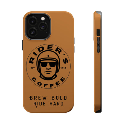Rider’s Coffee iPhone Case - Antique Lether Brown