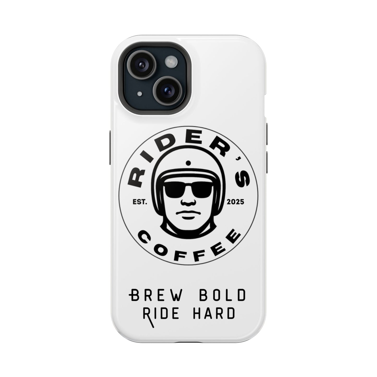 Rider’s Coffee iPhone Case - Alpine White