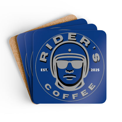 Cork Coaster Set — Psych Rider's Coasters (Set of 4)