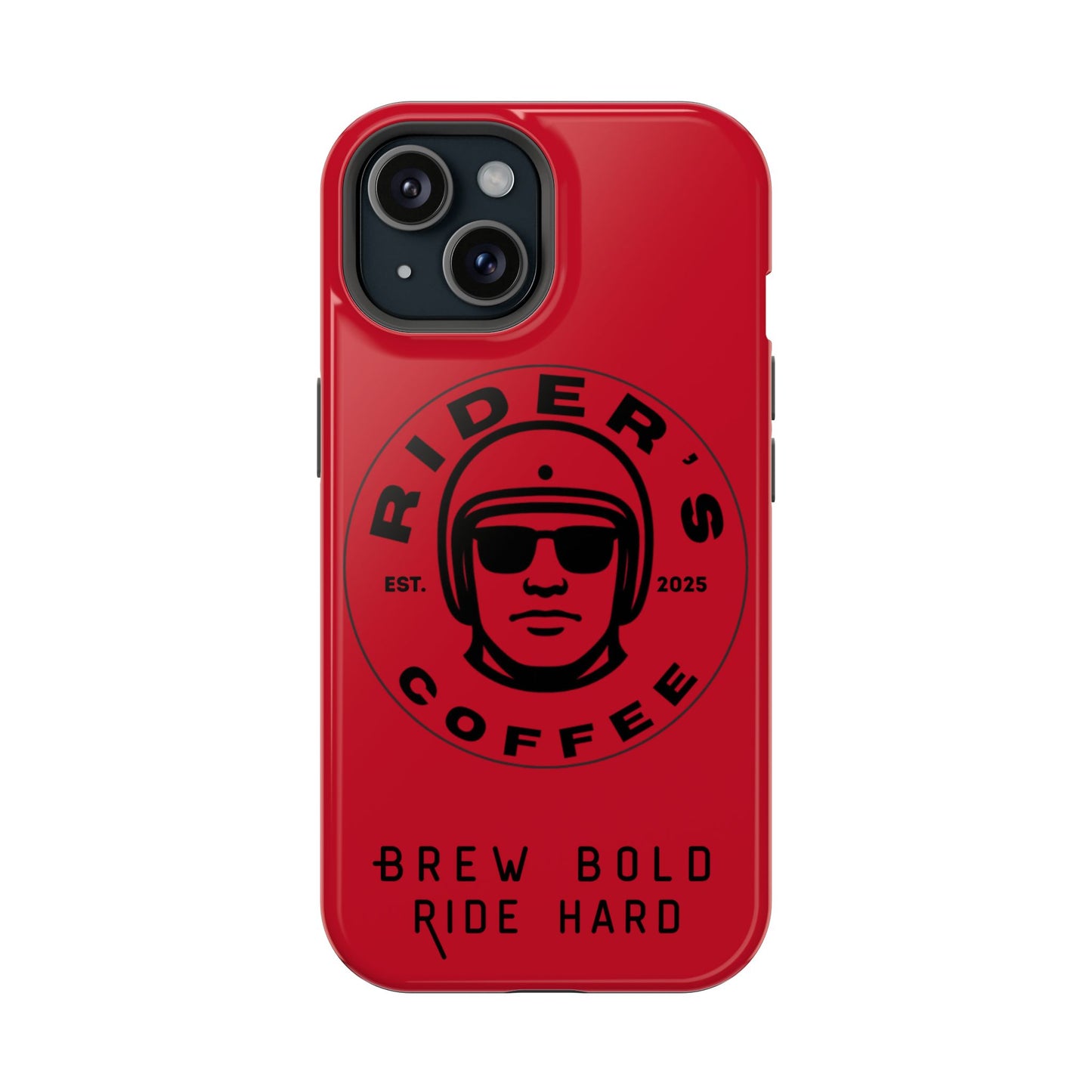 Rider’s Coffee iPhone Case - Deep Red