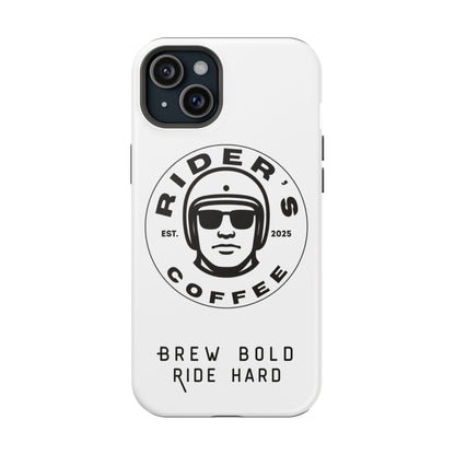 Rider’s Coffee iPhone Case - Alpine White