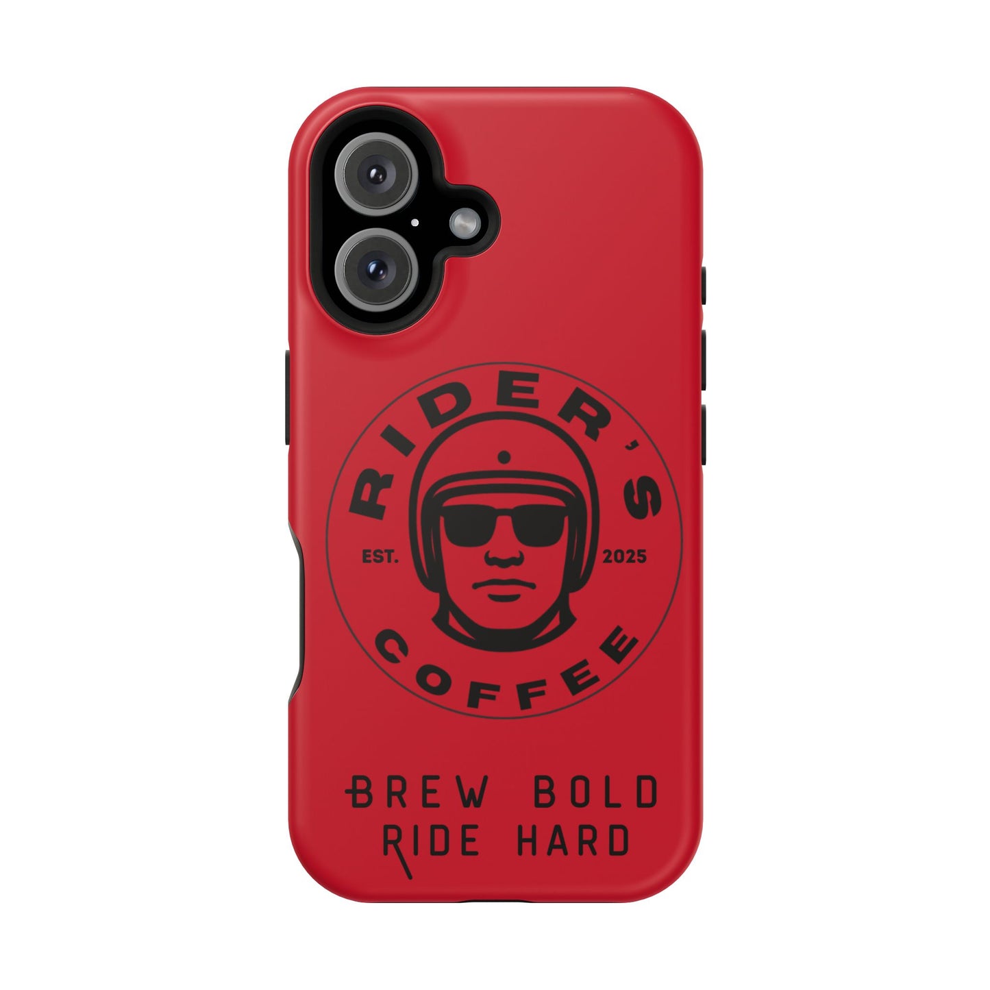 Rider’s Coffee iPhone Case - Deep Red
