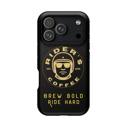 Rider’s Coffee iPhone Case- Gold Edition
