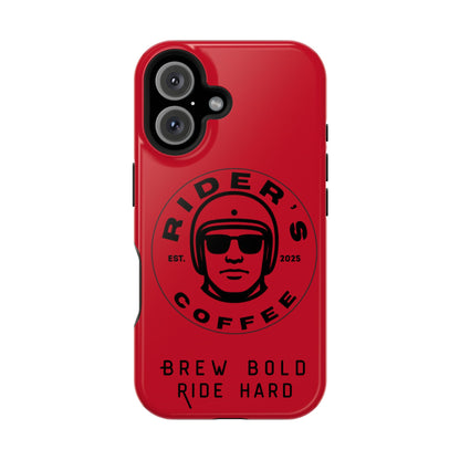 Rider’s Coffee iPhone Case - Deep Red
