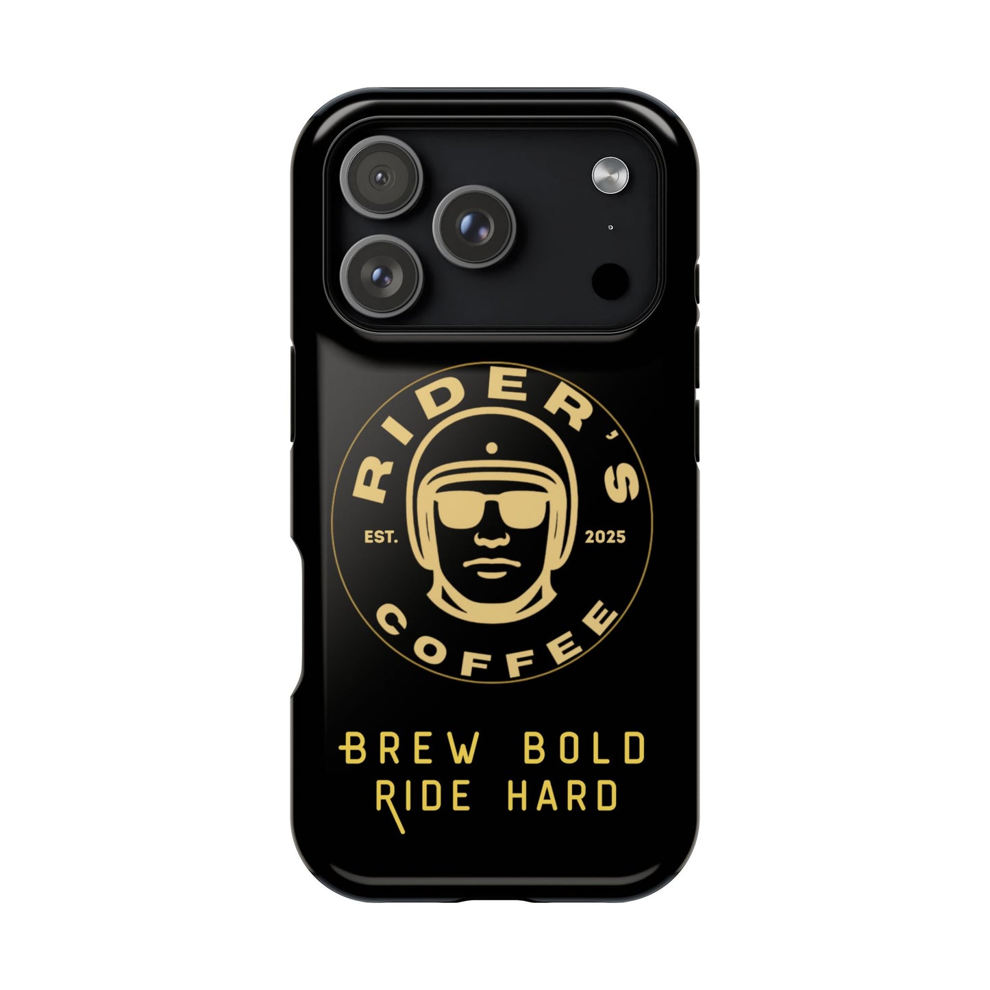 Rider’s Coffee iPhone Case- Gold Edition
