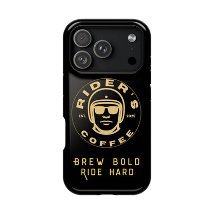 Rider’s Coffee iPhone Case- Gold Edition