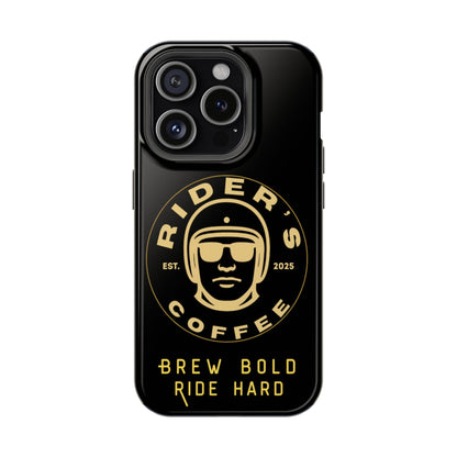 Rider’s Coffee iPhone Case- Gold Edition