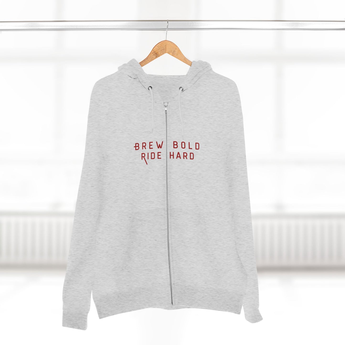 Brew Bold / Ride Hard – Zip Hoodie