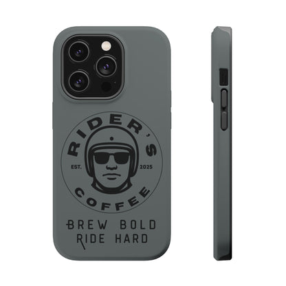 Rider’s Coffee iPhone Case - Stone Grey