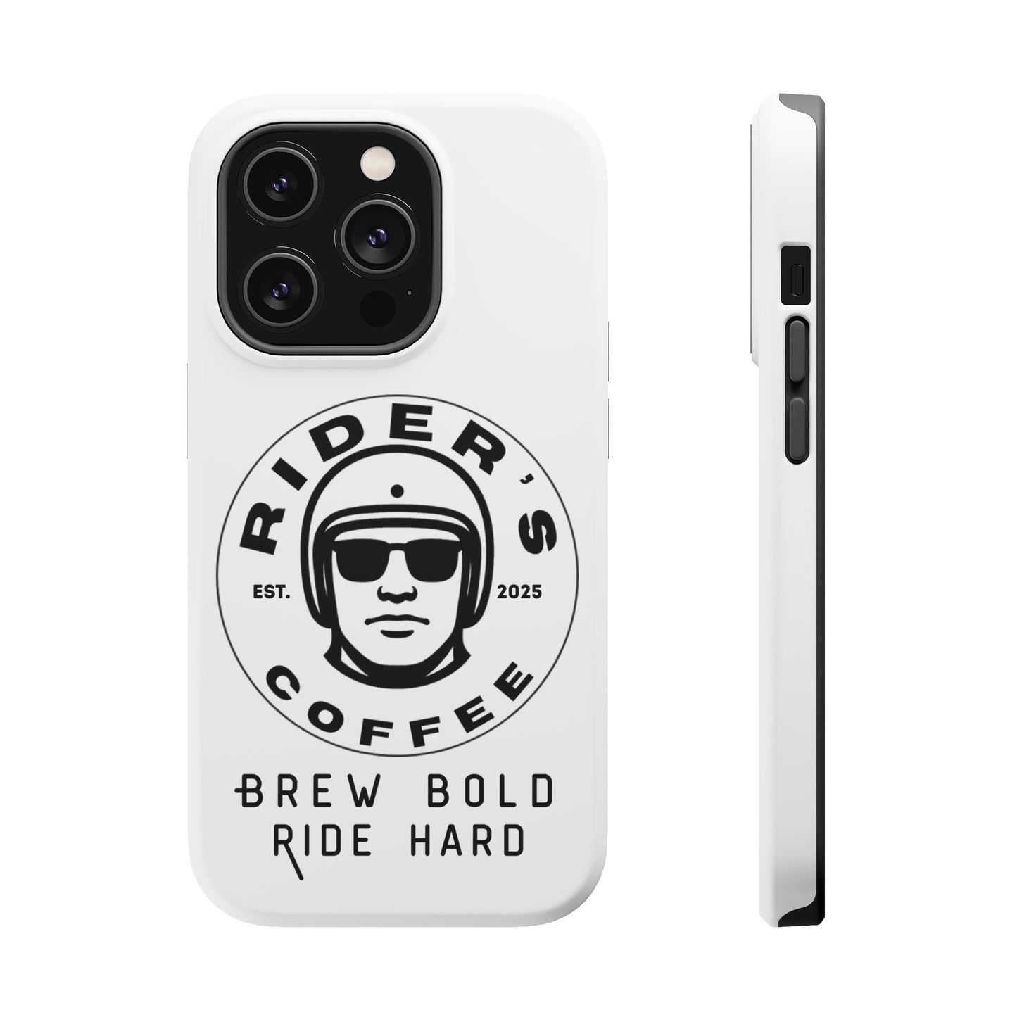 Rider’s Coffee iPhone Case - Alpine White