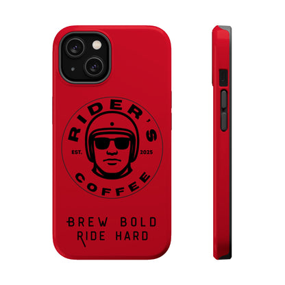 Rider’s Coffee iPhone Case - Deep Red