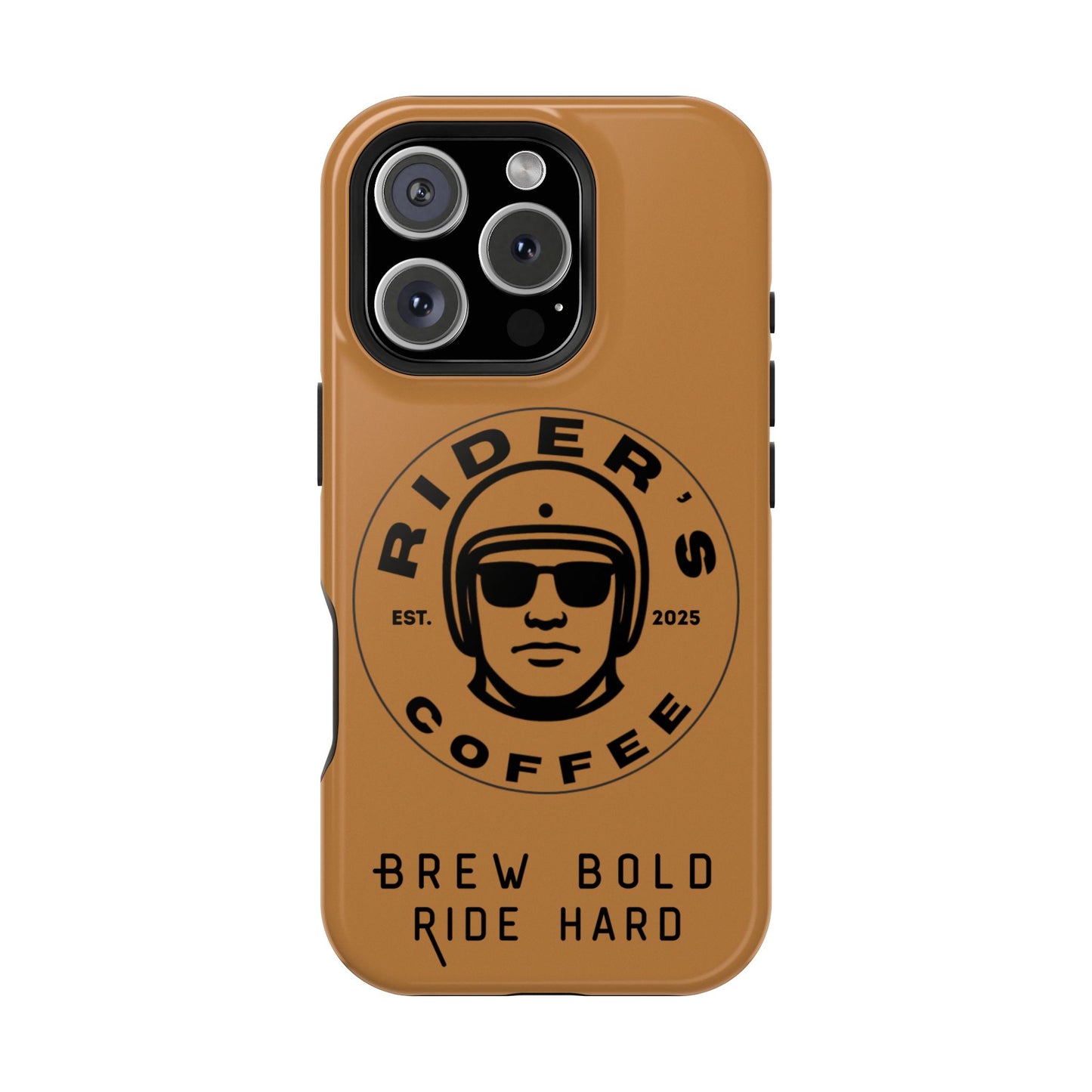 Rider’s Coffee iPhone Case - Antique Lether Brown