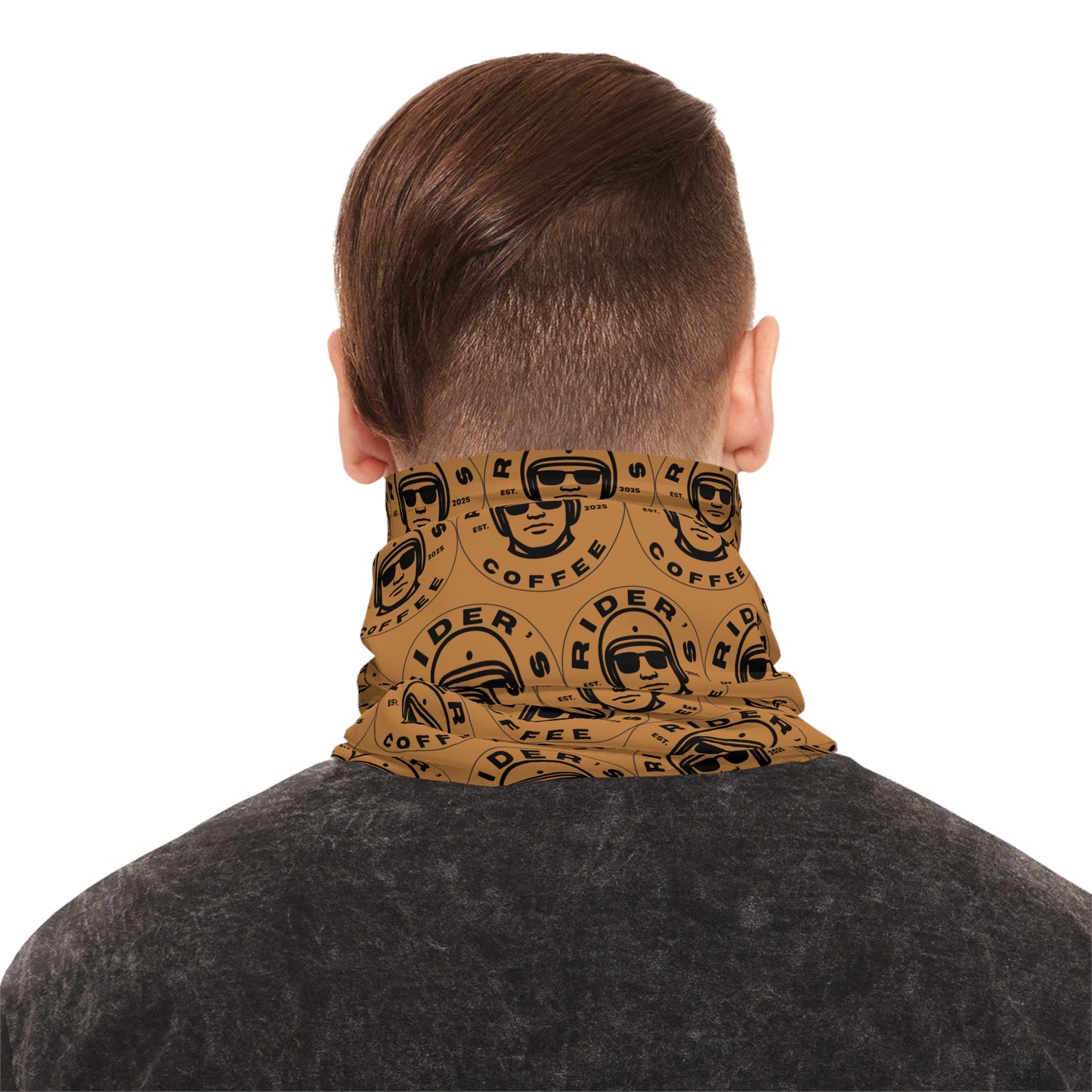 Rider's Coffee Neck Gaiter - Black & Brown