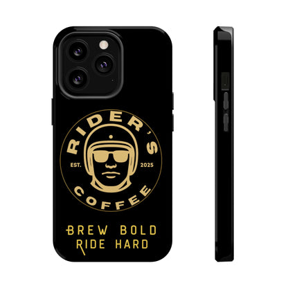 Rider’s Coffee iPhone Case- Gold Edition