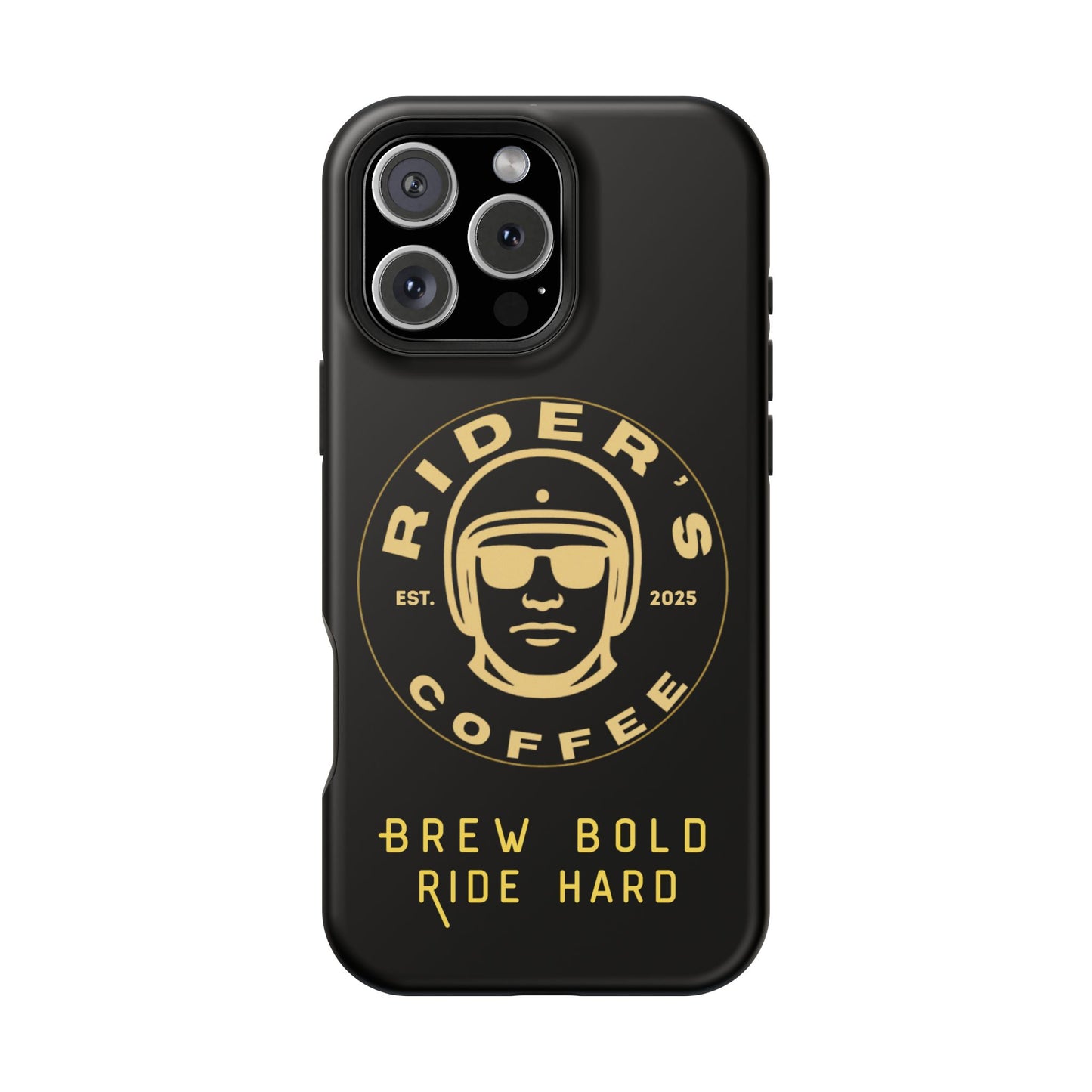 Rider’s Coffee iPhone Case- Gold Edition