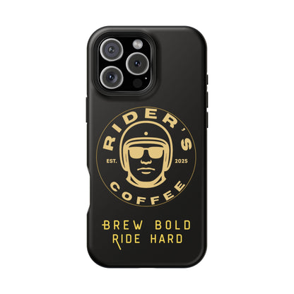 Rider’s Coffee iPhone Case- Gold Edition