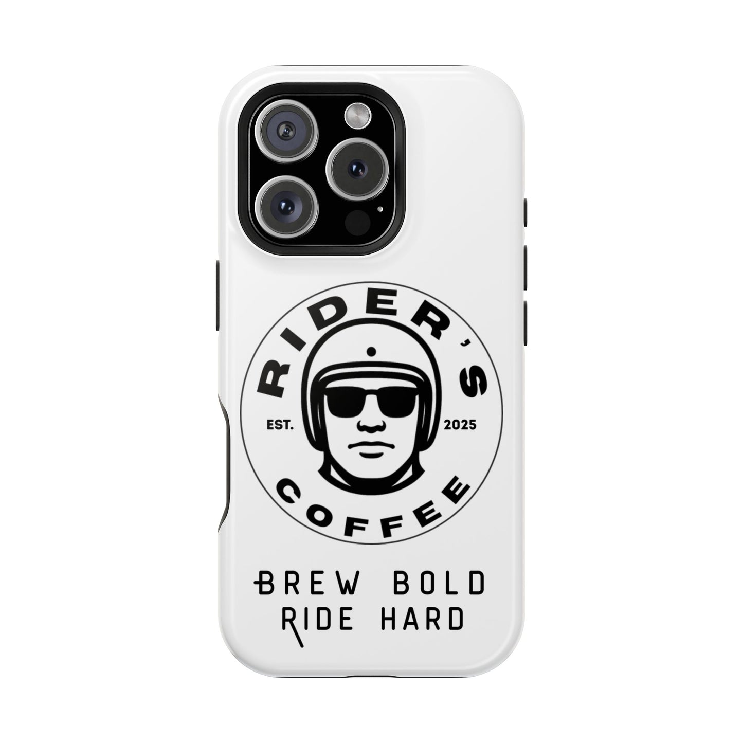 Rider’s Coffee iPhone Case - Alpine White
