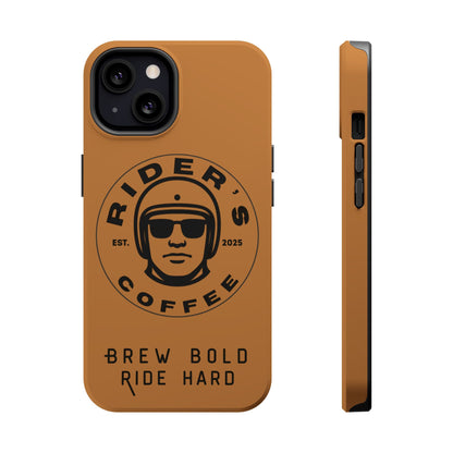 Rider’s Coffee iPhone Case - Antique Lether Brown