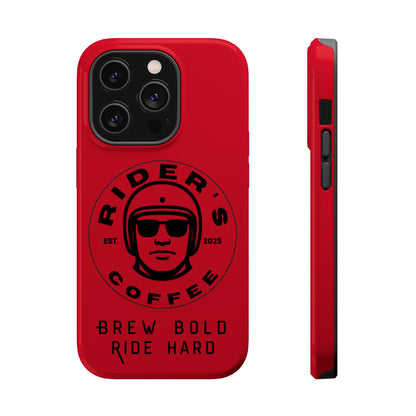 Rider’s Coffee iPhone Case - Deep Red