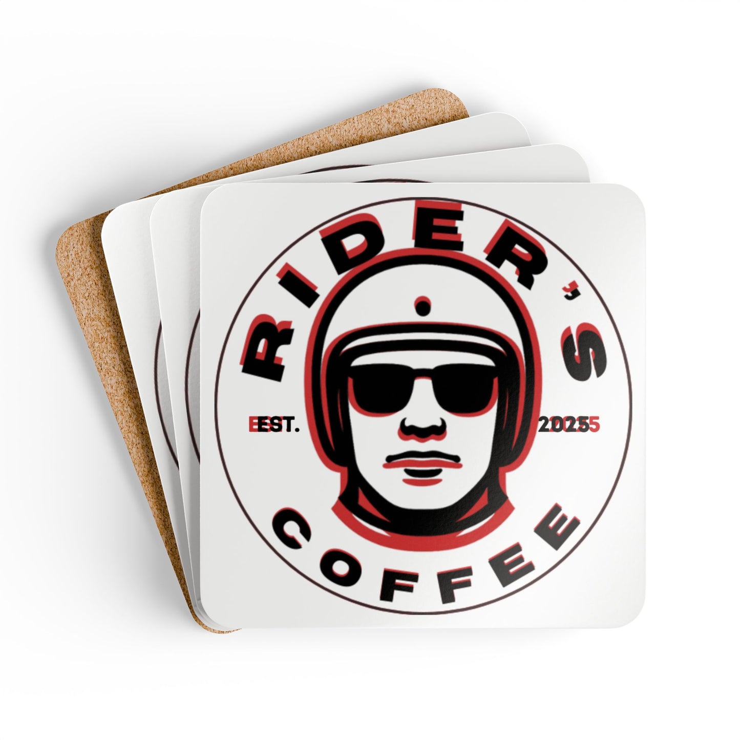 Cork Coaster Set — Psych Rider's Coasters (Set of 4)