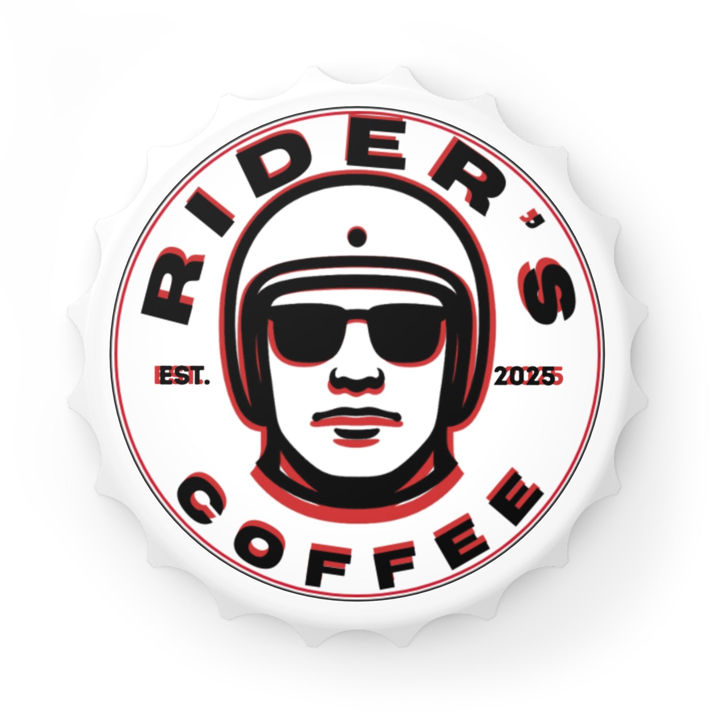 Bottle Opener - Psych Rider (White)